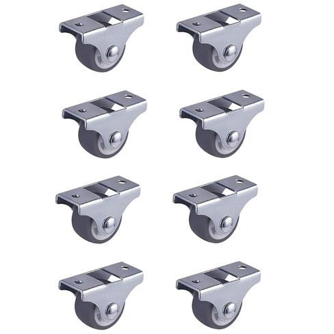 Rubber Chair Rollers Heavy Duty Office Chair Caster Wheels for Hardwood Carpet Tile Floors Furniture Hardware 8 Pcs TPE in Saudi Arabia