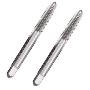 2pcs 1/4"-20 UNC High Speed Steel Tap Right Hand, M2 HSS Straight Fluted Machine Tap (1/4"-20) in Kuwait