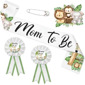 3 عبوات أزرق أمي لتكون أبي وشاح أن تكون دبوسًا ، الأم لتكون وشاحًا ودامنًا يا أبي ليكون قزموا للطفل في زخارف دش الطفل بلوم. in Kuwait