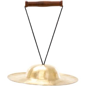 Unlimited Body Bells - Includes Bell, Mallet, String & Handle/Chinese Cymbal with Large Bell and Short Flat Rim/Great for Sound Therapy/Bronze Bell in Kuwait