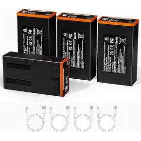 حزمة بطارية ليثيوم قابلة لإعادة الشحن القابلة لإعادة الشحن - 2 حزمة 5000 مللي أمبير في الساعة تريل كاميرا استبدال حزمة بطارية متوافقة مع كاميرات Moultrie Edge - - استبدال بطاريات AA بالكامل in Kuwait