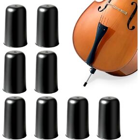 8PCS Cello Rock Stop and Endpin Stopper Set, Non-Slip Rubber Floor Protector with Metal Cup, Heavy Duty Anti-Slip Anchor for Cello and Double Bass, Professional Instrument Accessories Kit in Kuwait
