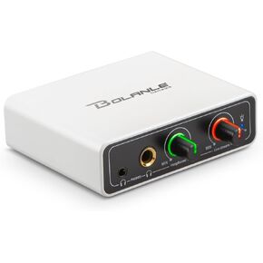 Bolanle DAC USB OTG Audio Interface for Live Streaming, 3.5mm AUX Input to USB-C Phone Adapter, Stereo Sound Card for iPhone Android, Connect Mixer to Mobile for TikTok YouTube Instagram Recording in Kuwait