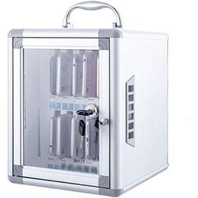 Cell Phone Storage Box 12/24 /36/48/60 Slots Aluminum Alloy School Mobile Phone Storage Box with Heat Sink Classrooms Put Mobile Phone Management Storage Cabinets On The Wall(24) in Saudi Arabia