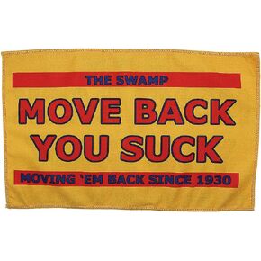 Move Back You Suck Sports Towel Funny College Football Fan Towel Game Day Essential Gift for University Football Fans & Students (Yellow) in Kuwait