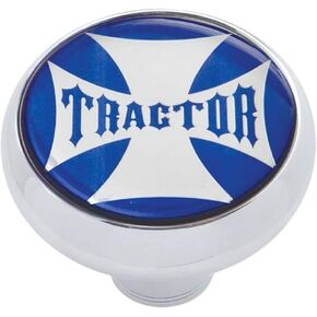 United Pacific 23167 Air Brake Valve Control Knob, Tractor Deluxe, Blue Maltese Cross Sticker in Kuwait
