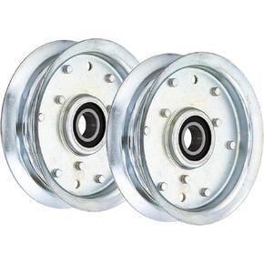 8TEN Flat Idler Pulley for Ariens Exmark Husqvarna 07300006 601000391 1-603497 07300039 AM37249 2 Pack in Kuwait