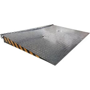 INTSUPERMAI Steel Dock Plate 6000kg/13200lbs Capacity 78.74" L x 59.06" W x 6.3" H Heavy Duty Loading Ramp Dock Board Steel Pallet Jack Loading Dock Plate Ramps for Warehouse Truck Port Logistics in Kuwait