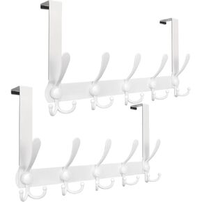 2 Pack Over The Door Hooks, No Assembly Required Door Hanger Hook, Fits Doors Up to 1.8in Thick, for Hanging Clothes, Towels, Bags, Hats in Kuwait