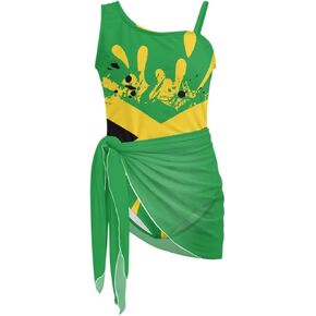 DISNIMO Girls One Piece Swimsuits with Mesh Cover Up 7-18 Full Coverage Modest Bathing Suit Girls Swimsuit Set in Kuwait