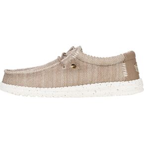 HEYDUDE Wally Stretch Sox Granite Grey/Black Size 9, Mens Shoes, Slip-on Loafers, Comfortable & Light-Weight in Kuwait
