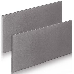 Hicarer 2 Pcs 6 x 1/4 x 12 Inch Steel Flat Bar Metal Stock Hot Rolled Steel Plate Solid Plain Metal Flat Bar Stock in Kuwait