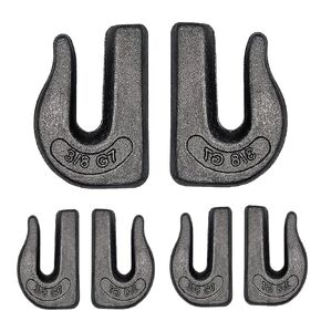 لحام متين شديد التحمل على خطافات الإمساك 3/8 بوصة 6 قطع خطاف انتزاع Clevis، خطافات دلو الجرار G70 رائعة للسيارة والشاحنات والجرارات ومقطورة رافعة شوكية in Kuwait