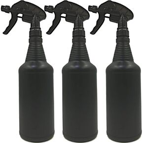 32 oz Opaque Black Spray Bottles – UV Light Blocking, Chemical Resistant, Leak-Resistant Trigger – Large Refillable Sprayer for Hydrogen Peroxide, Cleaning, Plants, Car Detailing & Janitorial Use in Saudi Arabia