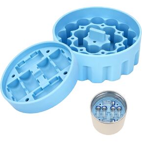 3ml Vial Storage Inserts for Hydrapeak Food Jar(32/25/18oz), Peptide Case Insert Holds 48 Vials, Peptide Storage for Freezer/Fridge/Travel Ready (No Jars/Vials, 1 Short +2 Tall) in Kuwait