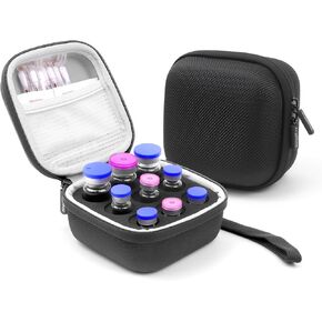 كريبثوس 9 فتحات حافظة حماية لقارورة الأنسولين، حقيبة تنظيم قارورة الأنسولين لمرضى السكر القياسية 1 مل 3 مل 5 مل و10 مل، حقيبة حمل الأنسولين، حامل تخزين الثلاجة، بدون حزمة ثلج in Kuwait