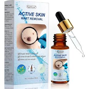 Salicylic Acid Wart Remover for Face & Body - Fast Acting Skin Tag Remover with Precision Dropper, Targets for Corns, Flat, Plantar & Common Warts, Gentle Formula, Travel Size (0.5FL.OZ) in Kuwait