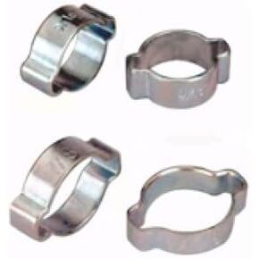 20 Pieces Double Ears (2 Ear) Hose Clamps Size 9/16" in Saudi Arabia