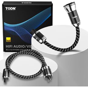 TODN HiFi Silver-Plated OFC Power Cord + Power EMI Filter Cable for Audio Equipment, Home Theater in Kuwait
