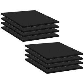 8 قطع وسادة إسفنجية EVA سوداء مقاس 6 بوصة × 6 بوصة × 1/4 بوصة ورقة إسفنجية ذات خلية مغلقة عالية الكثافة، عازلة للصوت ومقاومة للحرارة واللهب وبدون ترك بقايا للأجهزة والحرف والأثاث الخارجي والإلكترونيات اليدوية in Kuwait