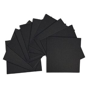 DOBTIM ورقة الحشو الرغوية اللاصقة 6 بوصة × 6 بوصة × 1/8 بوصة، وسادة صفائح مطاطية رغوية ذاتية اللصق غير قابلة للانزلاق من مادة النيوبرين المضادة للاهتزاز، مادة ممتصة للصدمات، واقيات أرضية in Kuwait