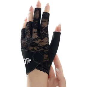 Lace-Design Billiard Glove for Women - Left Hand Only with Silicone Grip & Adjustable Wrist Strap in Saudi Arabia