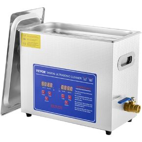 Commercial Ultrasonic Cleaner 6L Professional Ultrasonic Cleaner 40kHz with Digital Timer&Heater 110V Excellent Cleaning Machine for Watch Instruments Industrial Parts Excellent Cleaner Solution in Kuwait