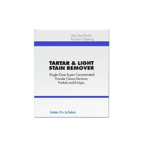 24/Packets x 5g Ultrasonic Cleaning Denture Clean Powder Tartar and Light Stain Remover in Kuwait