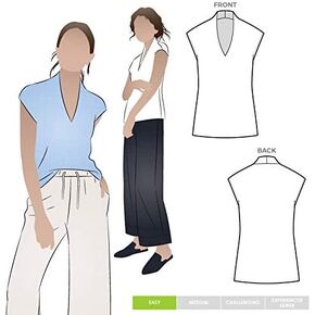 Style Arc Sewing Pattern - Como Knit Top (Sizes 04-16) in Kuwait