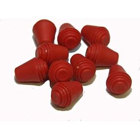 Plastic Practice foil/Epee Tips for Practice Blades only - Pack of 10 (Red) in Kuwait