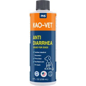 سائل كاو فيت المضاد للإسهال للكلاب والجراء (8 أونصة سائلة) - سريع المفعول، تخفيف لطيف للإسهال مع 8% كاولين وكاوبيكتات - اضطراب في المعدة، وشد البراز، وصحة الأمعاء، وتلطيف الانزعاج المعوي in Kuwait