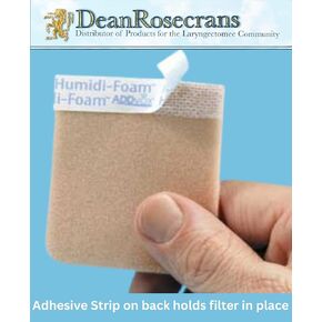 ADDvox Humidi-Foam Stoma Filters, Skin Tone or White, Single-Use, Low-Resistance, Hypoallergenic Microporous Adhesive, Dust Dirt Pollen Protection, Warms Moistens Air, 60-Pack Waterproof Storage Pouch in Kuwait