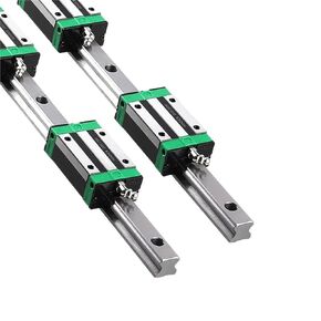2 قطعة HGR15 HGR20 مربع دليل خطي السكك الحديدية 200-2200 مللي متر + 4 قطعة HGH15CA/ HGH20CA/HGW20CC تحمل كتل (HGW20CC HGR20-500mm) in Kuwait