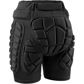 Protective Padded Shorts for Ice Skating, Snowboarding and Skiing, 3D Hip Protection Pads Crash Butt Pads for Tailbone & Butt in Kuwait