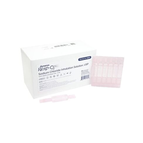 Dynarex 34323 Sodium Chloride Inhalation Solution 0.9% Unit Dose Vial, 5mL, Pack of 10000 in Saudi Arabia