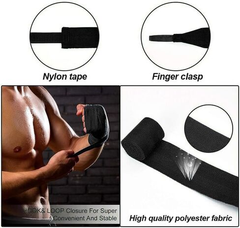 Boxing Reflex Ball, Boxing Training Ball with Adjustable Headband and Hand Wraps Improve Hand Eye Coordination, Punching Speed, Fight Reaction, Fitnes, Boxing Equipment in Saudi Arabia