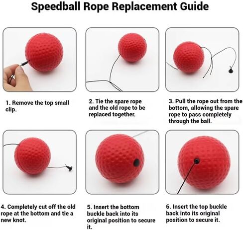 Boxing Reflex Ball, Boxing Training Ball with Adjustable Headband and Hand Wraps Improve Hand Eye Coordination, Punching Speed, Fight Reaction, Fitnes, Boxing Equipment in Saudi Arabia