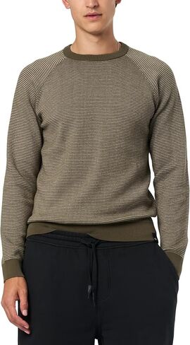 Buffalo David Bitton Men's Lightweight Raglan Long Sleeve Crew Neck Sweater in Saudi Arabia