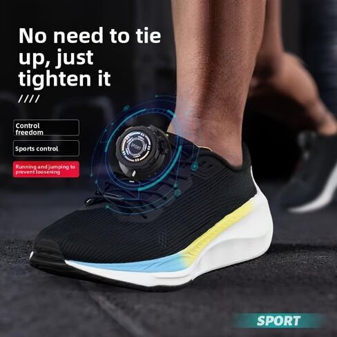 No Tie Shoelaces with Rotation Buckle, Lazy Elastic Shoe Laces for Running Shoes, Adjustable Quick Lock Fastener for Adults in Saudi Arabia