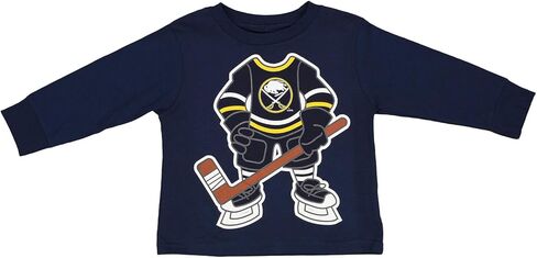 Outerstuff NHL Buffalo Sabres Toddlers Long Sleeve Navy Goalie T-Shirt (2T - 4T) in Saudi Arabia