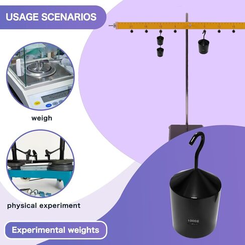 Hooked Weight Set, Set of 9 Weights 10g-1000g,Black in Kuwait