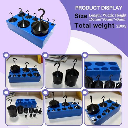Hooked Weight Set, Set of 9 Weights 10g-1000g,Black in Kuwait