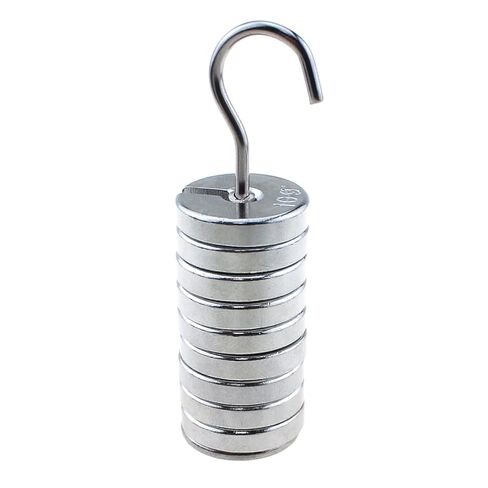 RLECS Laboratory Slotted Weight with Hanger 10x10G Experimental Metal Channel Code Physics Laboratory Equipment in Saudi Arabia