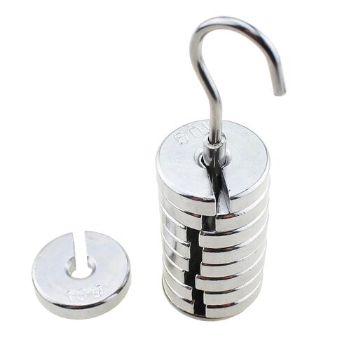 RLECS Laboratory Slotted Weight with Hanger 10x10G Experimental Metal Channel Code Physics Laboratory Equipment in Saudi Arabia