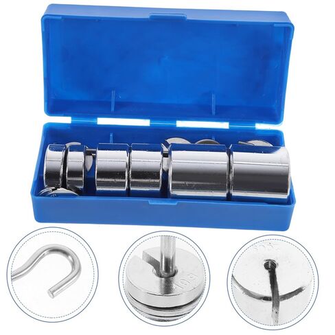 GARVALON Steel Slotted Mass Set Hanger for Physics Experiments Laboratory Precision Weights High School Teaching Tools Includes Storage Box in Saudi Arabia