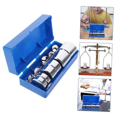 GARVALON Steel Slotted Mass Set Hanger for Physics Experiments Laboratory Precision Weights High School Teaching Tools Includes Storage Box in Saudi Arabia
