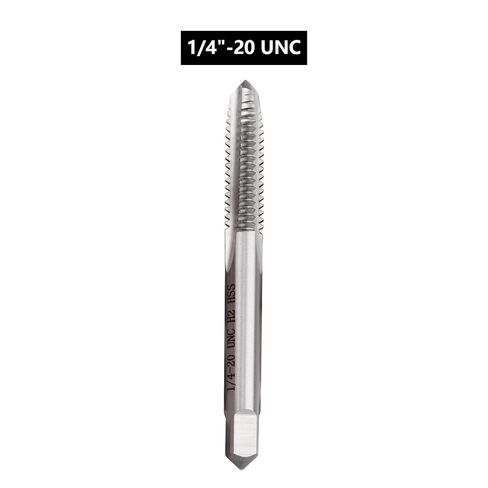 2pcs 1/4"-20 UNC High Speed Steel Tap Right Hand, M2 HSS Straight Fluted Machine Tap (1/4"-20) in Kuwait