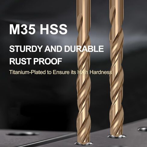 M5 x 0.8 Straight Flute Thread Tap and 4.2mm Twist Drill Bit Set, High Speed Steel (HSS 6542) & M35 Cobalt, Metric Machine Screw Threading and Drilling Tool for Metalworking in Saudi Arabia