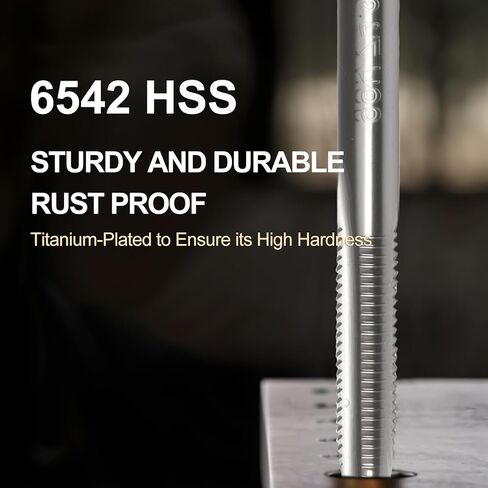 M5 x 0.8 Straight Flute Thread Tap and 4.2mm Twist Drill Bit Set, High Speed Steel (HSS 6542) & M35 Cobalt, Metric Machine Screw Threading and Drilling Tool for Metalworking in Saudi Arabia