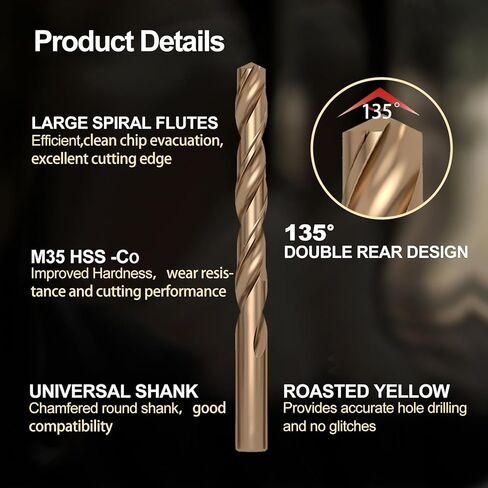 M5 x 0.8 Straight Flute Thread Tap and 4.2mm Twist Drill Bit Set, High Speed Steel (HSS 6542) & M35 Cobalt, Metric Machine Screw Threading and Drilling Tool for Metalworking in Saudi Arabia